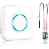 Satisure Wireless Doorbell Extender with Receiver for Home/Garage/Basement | Connects to Existing Hardwired Doorbell into Wireless Door Bell with 656 FT Range, 58 Chimes and 5 Volume Levels Door Chime