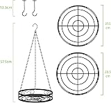 Mutool Hanging Planter Set, 2PCS Indoor Outdoor Baskets with Hooks view 5