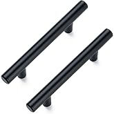 10 Pack Cabinet Handles, 5 Inch Length, 3 Inch Hole Center, Matte Black | Stainless Cabinet Handles, Kitchen Drawer Pulls, Cabinet Handles, For Cupboards, Drawers, Dressers, Cabinet Update