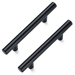 Aegero 10 Pack Cabinet Pulls Matte Black Stainless