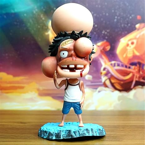 Amazon Co Jp ワンピースモンキーdルフィフィギュアqバージョンgk幼年期ひどいボロボロのルフィフィギュアpvc Dxf図15cm ホビー