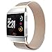 Fitbit Ionic Bands, hooroor Fully Magnetic Closure Clasp Mesh Loop Milanese Stainless Steel Ionic Band for Fitbit Ionic Smartwatch (Rose Gold Small)