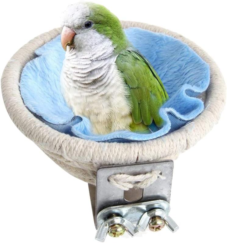 MEISO Cotton Rope Bird Breeding Nest Bed for Budgie Parakeet Cockatiel Parakeet Conure Canary Finch Lovebird and Small Parrot Cage Hatching Nesting Box - Image 3
