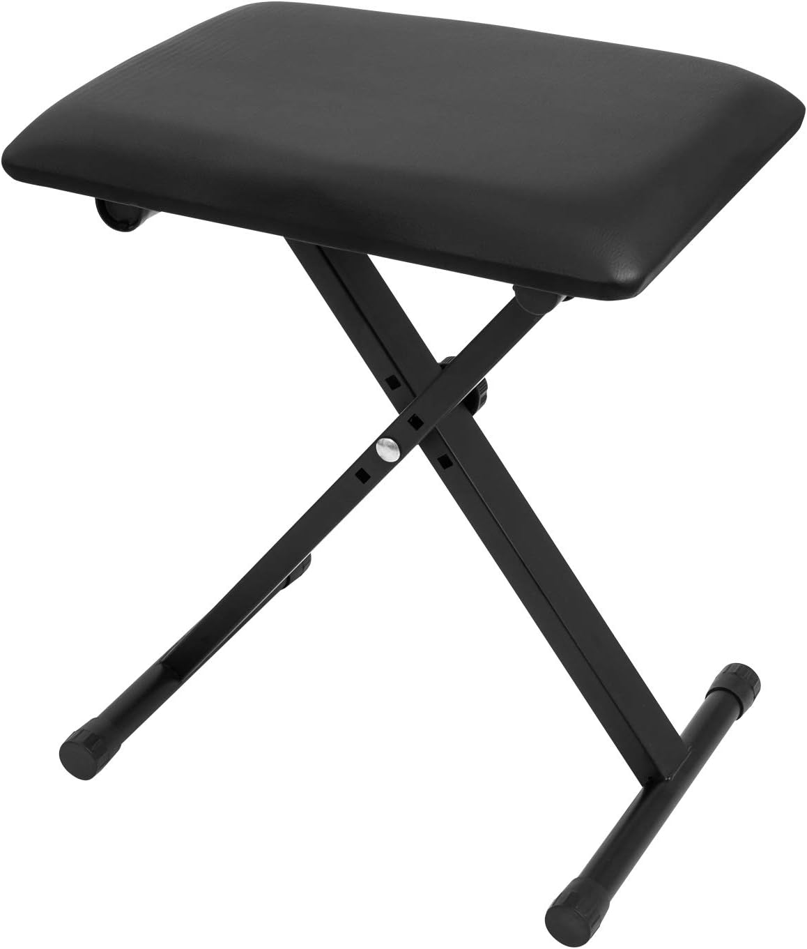 Tabouret De Piano Réglable Noir - 3 Hauteurs, Pliable - Pour Piano, Clavier, Orgue - Confort Et Gain De Place - 11