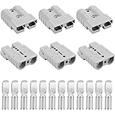 OXDFK 50A-600V Battery Quick Connect/Disconnect with 7/8/10/12 AWG, 6PCS Jumper Cable Plug Connector, Compatible with Anderso