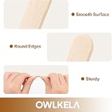 OWLKELA 100Pcs Mini 2.5in Lolly Sticks Wooden Popsicle Craft Sticks view 3