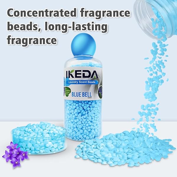 IKEDA SCENTS LAUNDRY BOOSTER BEADS, SAKURA SCENT, EASY TO DISSOLVE, 7.05 OZ (BLUE WIND CHIMES)