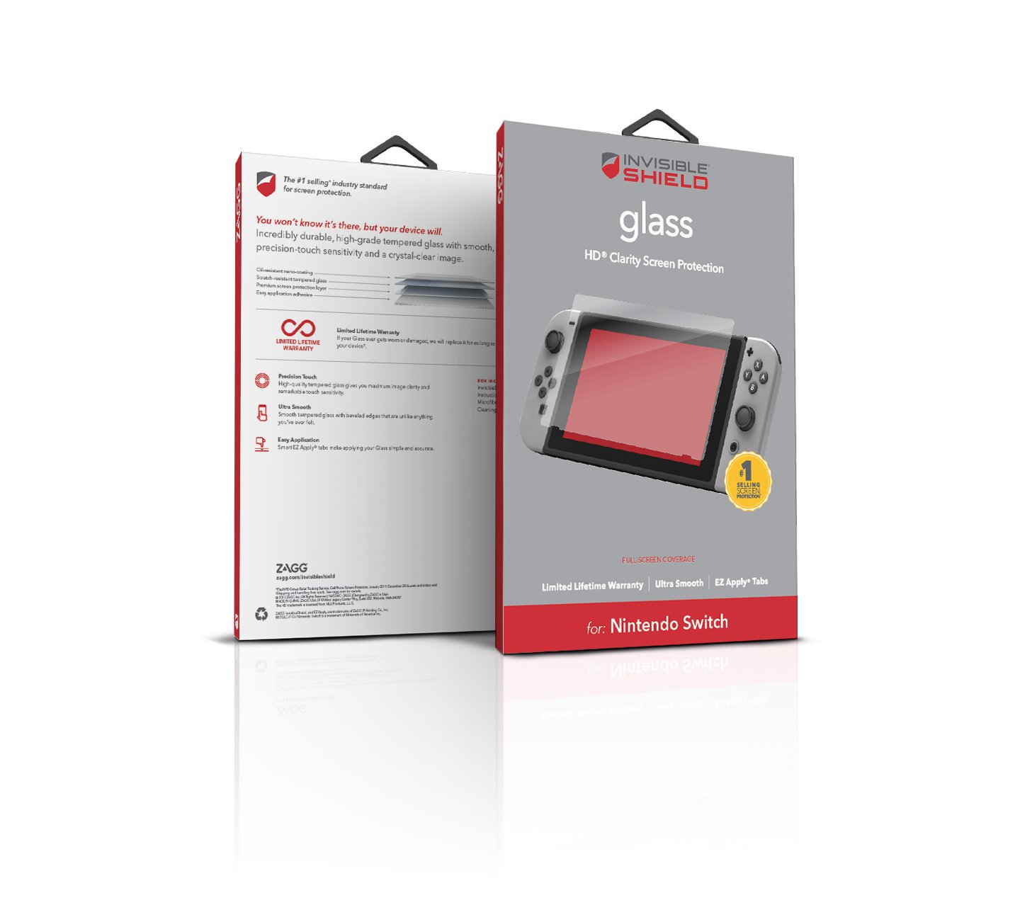 ZAGG InvisibleShield Tempered Glass Screen Protector for Nintendo Switch: Video Games