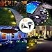 Solar Ground Lights, 8 LED Solar Disk Lights Outdoor Waterproof for Garden Yard Patio Pathway Lawn Driveway Walkway- Warm White (8 Pack) HaoXuan