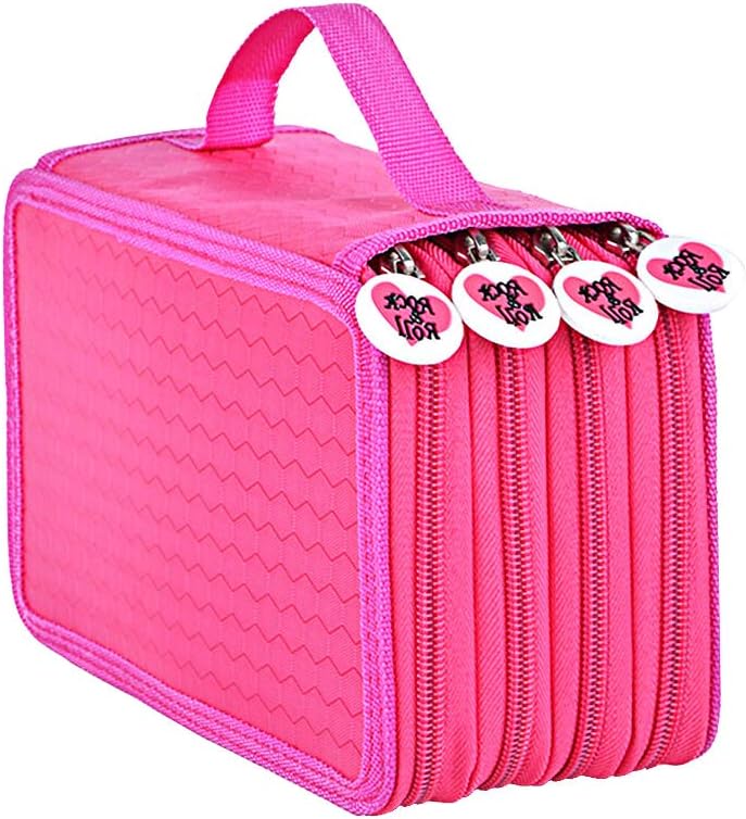 Yosoo Oxford Multi-Layer Pencil Folder, Red, 1 Stück (1er Pack)