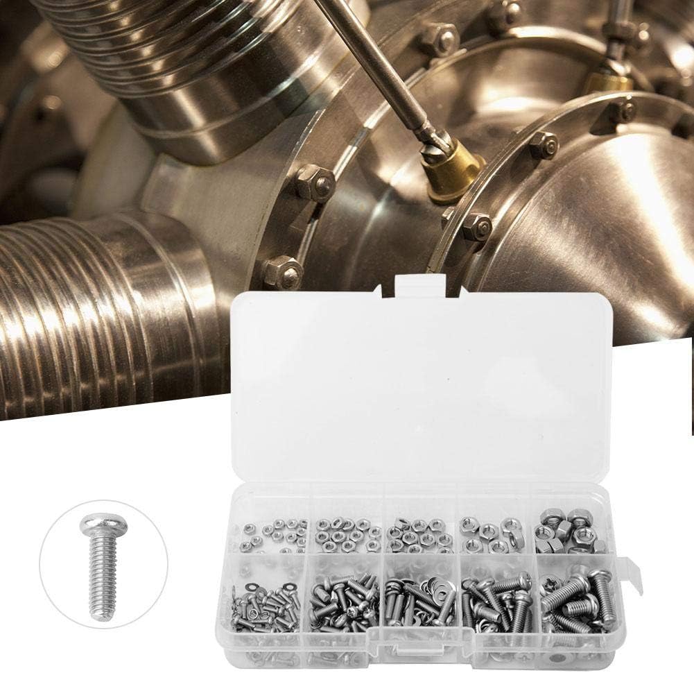 240 Pcs Cross Bolt Nut Gasket Assortment Set M2 M2.5 M3 M4 M5 Stainless Steel Fastening Tool Set - Image 4