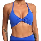 ABOCIW Sports Bras for Women Twist Criss-Cross Back Padded Workout Tank Tops Low Impact Gym Yoga Bra