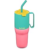 Klean Kanteen Rise Insulated Tumbler - Reusable Tumbler for Quick Hydration - Recycled Stainless Steel - Insulated - Dishwasher-Safe - BPA-Free - Straw Lid - 36 oz - Turquoise Kaleidoscope