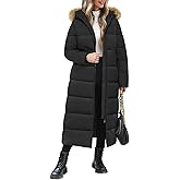 Jyanl Long Winter Coats for Women Maxi Length Puffer Coat Warm Quilted Jacket Ladies Full Length Down Fur Hood Trendy 2026