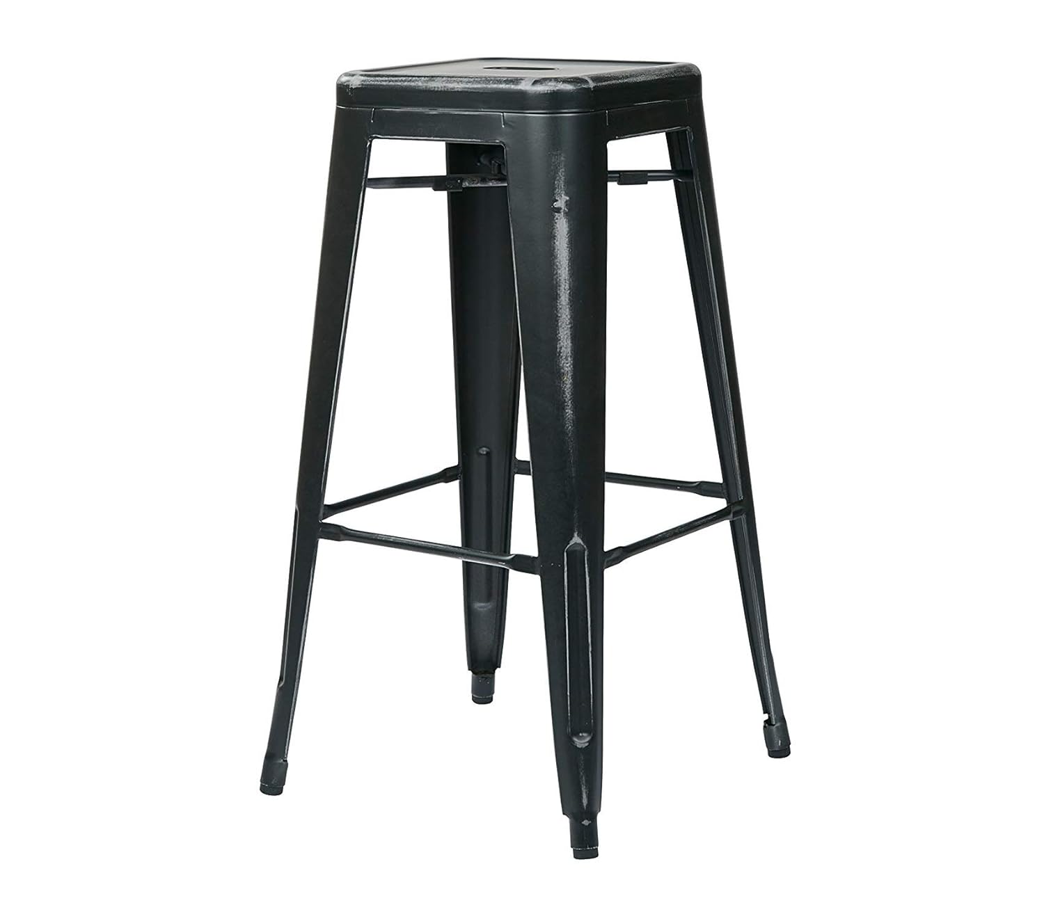 Оfficе Stаr Antique Metal Barstool, 30Inch, Antique Black