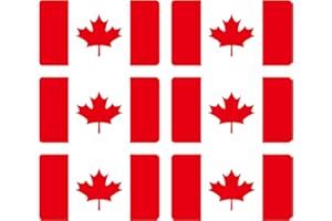 6 pcs Reflective Canada Stealthy Flag Hard Hat Stickers, Black Ops Hardhat Decals | Tactical Morale Military Gear Labels | Ca
