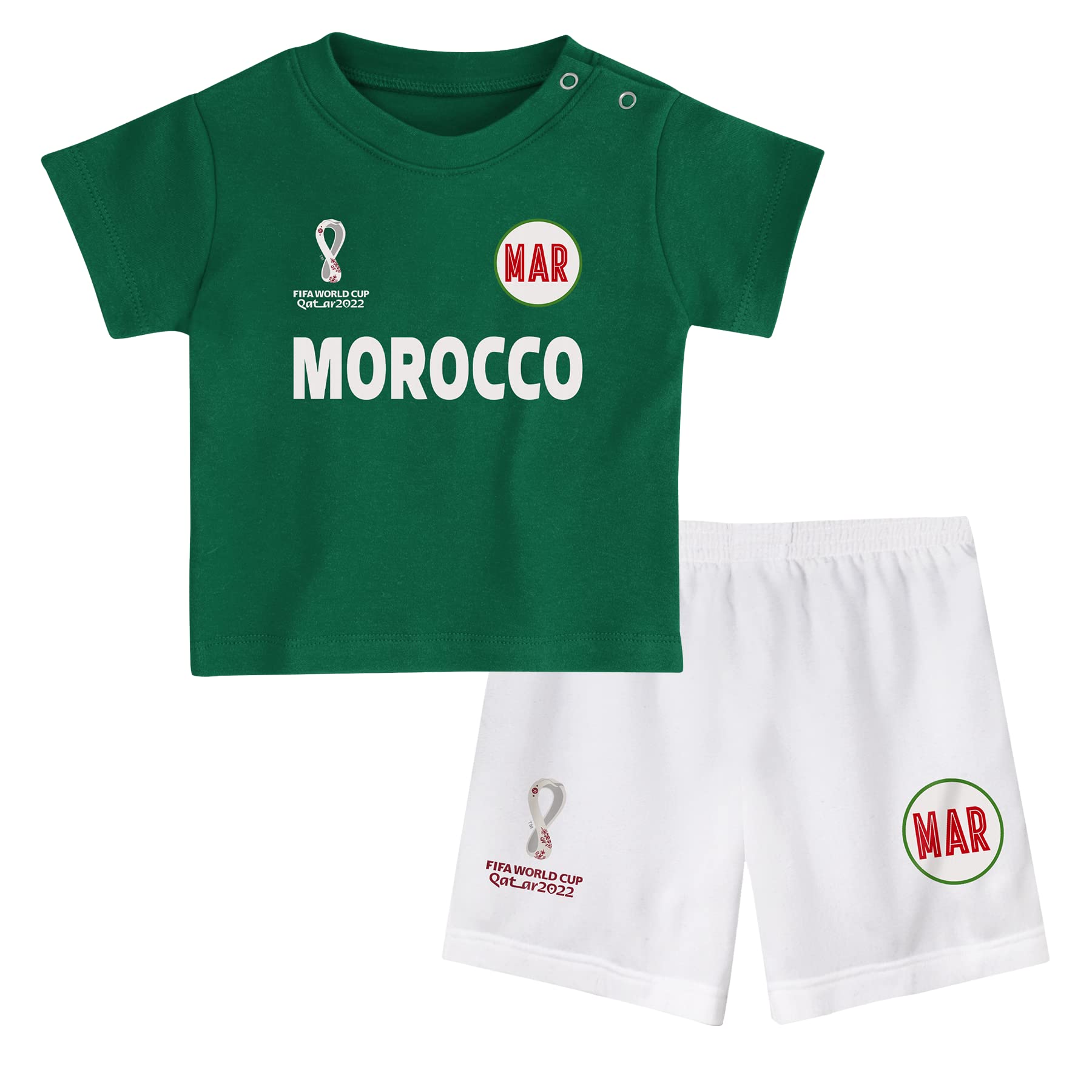 Morocco, Official Fifa 2022 Tee & Short Set Away Country Tee & Shorts Set, Children's Medium, Age 3