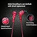 In-ear Earbuds, Costyle 2-Pack Nylon Braided No Tangle Noise Isolating Earphones headphones with Microphone Control Remote Button for iPhone, iPad, Samsung Galaxy Note, HTC, Tablet(Purple+Red)