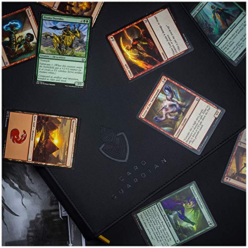 Card Guardian - 9 Pocket Premium Black Binder with Zipper for 360 Cards - Side Loading Pockets for Trading Card Games TCG