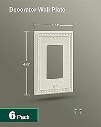 TREEWELL 6-Pack Decorator Outlet Cover