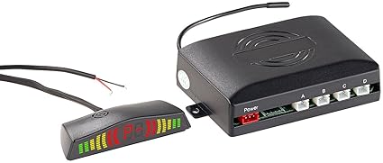 Lescars Parksensoren: Funk-Rückfahrhilfe PA-280 für Pkw, mit 4 Sensoren & Armaturen-Display (Akustische Funk Einparkhilfen)