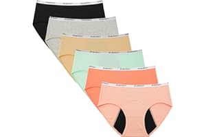 INNERSY Big Girl's Period Underwear Teen Menstrual Panties First Starter for Teen 6-Pack