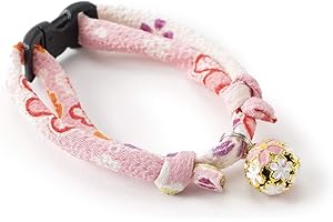 NECOICHI Chirimen Sakura Cat Collar (Pink)