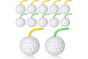 ZHURUININ 12 Pcs Golf Ball Cups 14 oz Golf Party Decorations Plastic Golf Party Favors Golf Decorations for Party Golf Party Supplies for Kids Drinking Golf Themed Birthday Parties