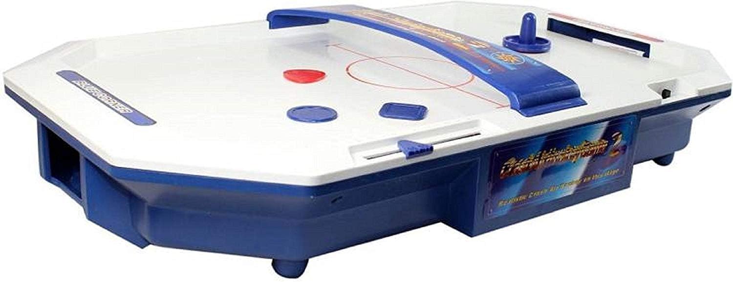 Brand Conquer Game Zone - Electronic Table-Top Air Hockey - Fast-Paced Sports Fun in an Easily Portable Battery-Operated Rink for Ages 5 and