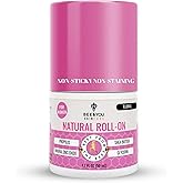 Bee and You All Natural Deodorant for Women, Single Pack, Roll On, Propolis, Shea Butter, Mineral Zinc, Floral Fresh Scent, Light, Fresh Cooling