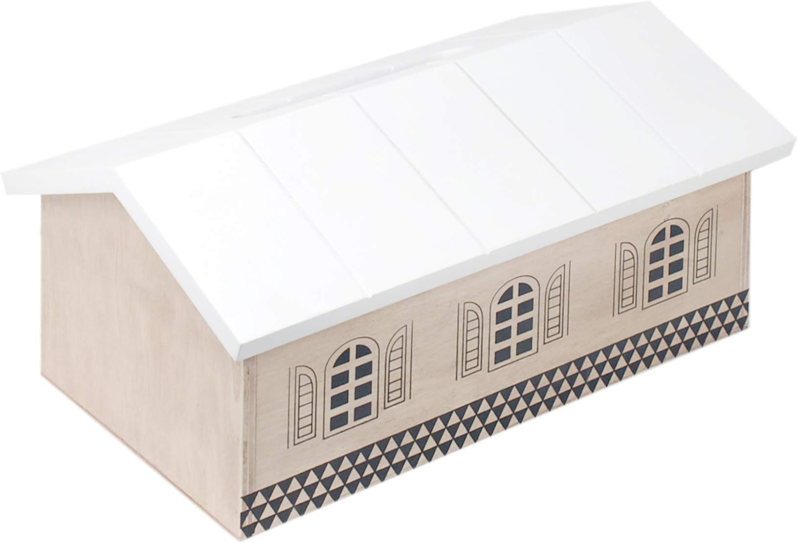 Art Deco Home - Tissue Box Wood 27 cm