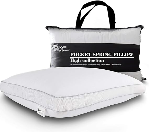 OXA Spring Contour Pillow, Luxurious Queen Breathable Bed