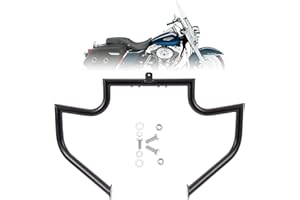 Kinglemc Crash Bar Engine Guard Highway Bar for Harley Davidson Touring Road King Street Glide Electra Glide CVO and Trike Models 97-08 (Black)