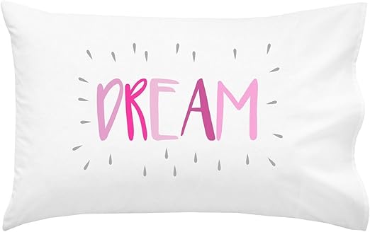 Amazon Com Oh Susannah Dream Kids Pillowcase Pink Grey Fun