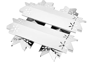 Wanchao Grill Heat Plate, for Nexgrill Replacement Parts, Stainless Steel Grill Heat Shield, Grill Burner Covers, for 4 Burner Home Depot Nexgrill 720-0830H 720-0864, 720-0888 Parts (4 Pack)