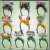 Mega-L 10 Pcs Football Headbands, Super Ball 2026 Party Supplies Party Favors, American Football Headwear Photo Booth Props for Football-themed Gameday Championship Party Decorations 2026