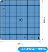 SOOWAY 220mm Flex Magnetic Two Layer Print Hot Bed Sticker for 3D Printer view 3