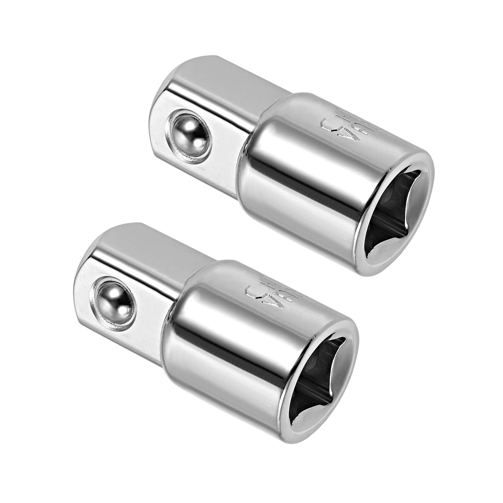 Kozelo 2pcs Socket Adapter - [3/8 Inch Drive (F) x 1/2 Inch (M)] Female to Male Conversion Tool for Driver/Ratchet Wrench Use