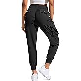 SANTINY Women's Cargo Pants with 6 Pockets Lightweight Quick Dry Travel Hiking Pants Casual Summer Joggers