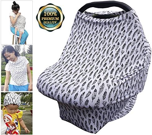 Carseat Canopy-Boys or Girls| Nursing Cover-Breastfeeding Moms| Shopping Cart Cover-Protecting Infants and Toddlers| High Chair Cover-Baby Shower Gift| Infinity Scarf-Strong &amp; Durable