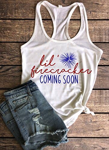Lil' firecracker coming soon pregnancy announcement shirt