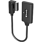 Drimfly MMI AUX Bluetooth Adapter Cable for Mercedes Benz Media Interface | Compatible with iPhone Android iPod Seamlessly Stream Music from any Bluetooth