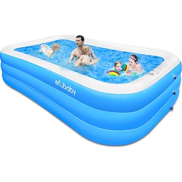 thumbnail image 2 of JLeisure 8ft X 25ft Prompt Set Inflatable Outdoor Backyard Pool – Blue (Open Box) 2 of 5