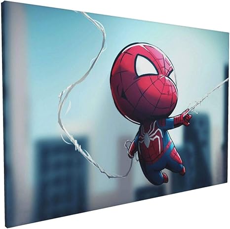 Amazon スパイダーマン リビングルームの装飾の絵画の背景の壁の絵画現代のミニマリストの寝室のベッドサイドの絵画モダン アートパネル インテリア絵画絵 パネル ポスター ウォールステッカー オンライン通販