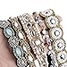 Fascigirl Rhinestone Headbands, 5PCS Jeweled Decorative Forehead Diamond Headband Crystal Headband Beaded Headbands for Women Birthday Gift with Stone
