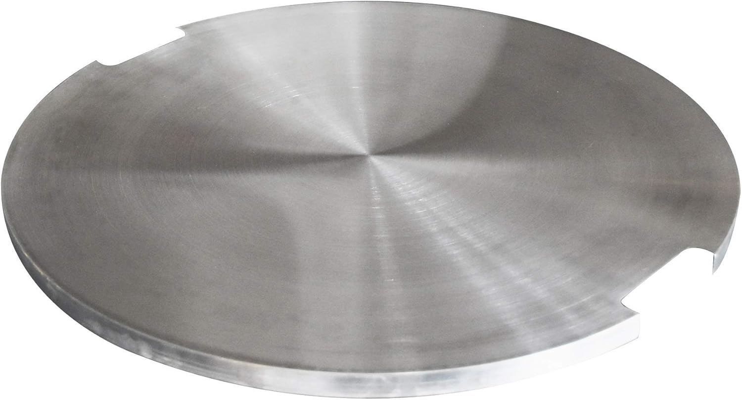 Amazon Com Elementi Stainless Steel Outdoor Metropolis Pit Table Round 21 X 21 X 1 Inches Grill Fire Ring Lid Firepit Accessory Cover Garden Outdoor