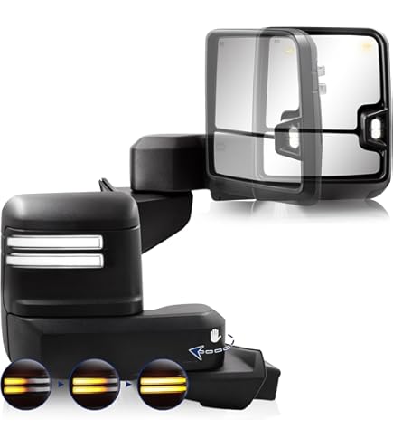 Youxmoto Miroir de rétroviseur côté conducteur gauche et passager droit Youxmoto Miroir de rétroviseur côté conducteur gauche et passager droit