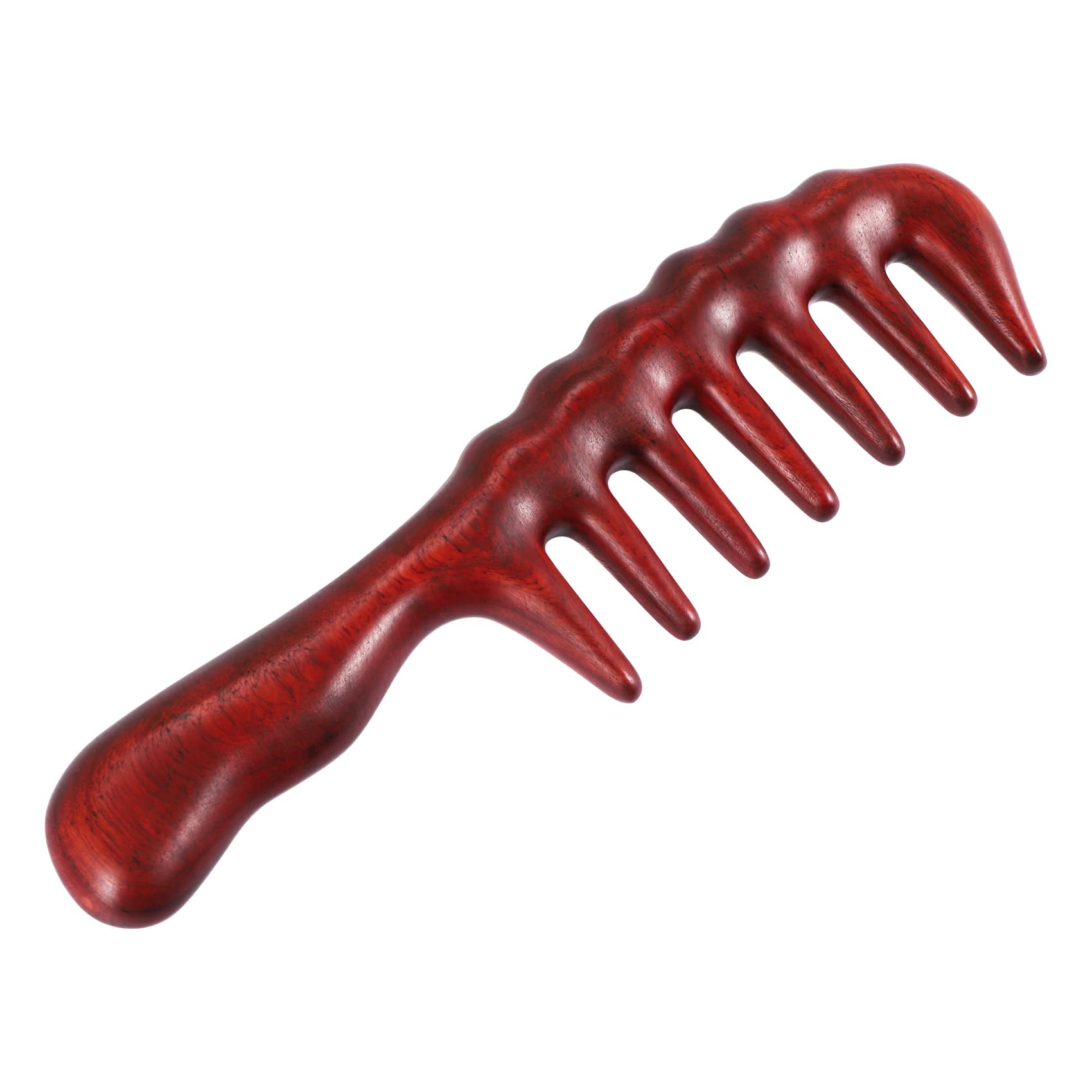 Giyofom Hair Comb for Detangling - Wide Tooth Wood Comb for Curly Hair - No Static Natural Wooden Sandalwood Comb