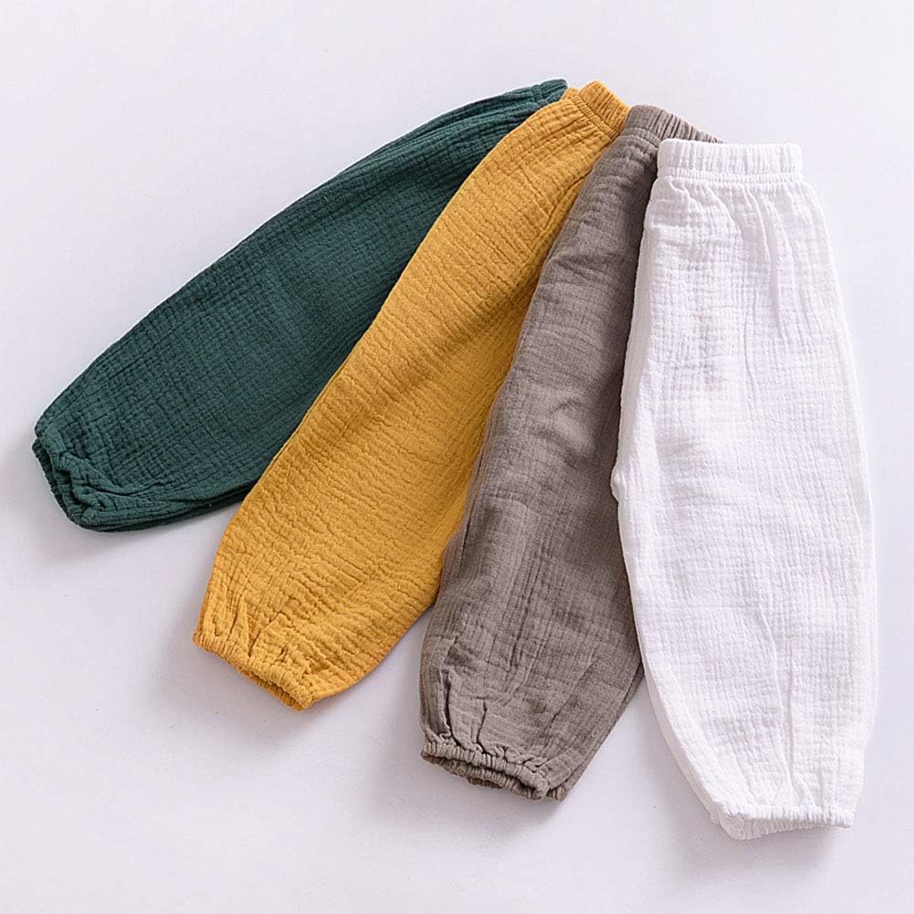 Weixinbuy Toddler Baby Girls Clothes Solid Ruffle Summer Long Pants Bloomers: Clothing
