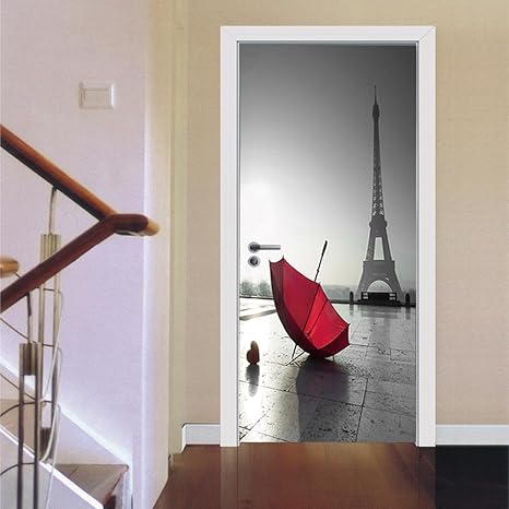 WYZQ 3D Pegatinas de Puerta,Familia Decoración Decorativos Decal ...